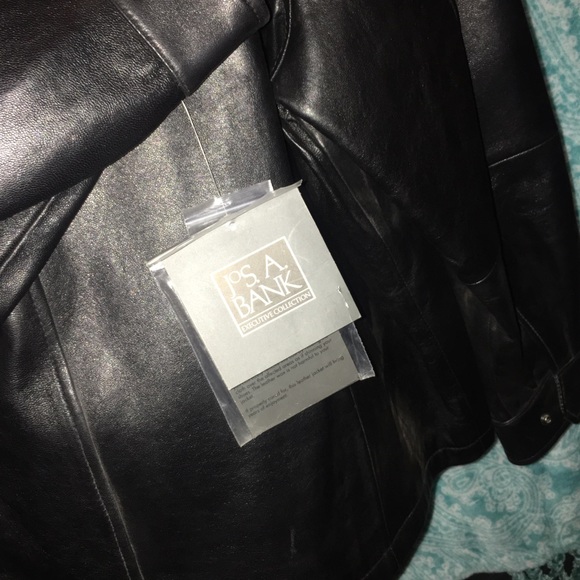 Men’s black leather dress jacket - Picture 4 of 6